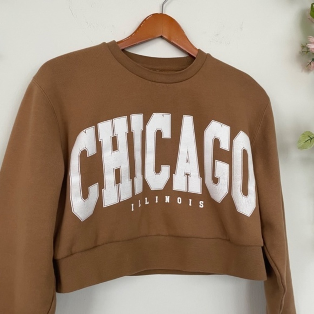 Cropped Reworked Chicago Sweatshirt - Picture 4 of 6